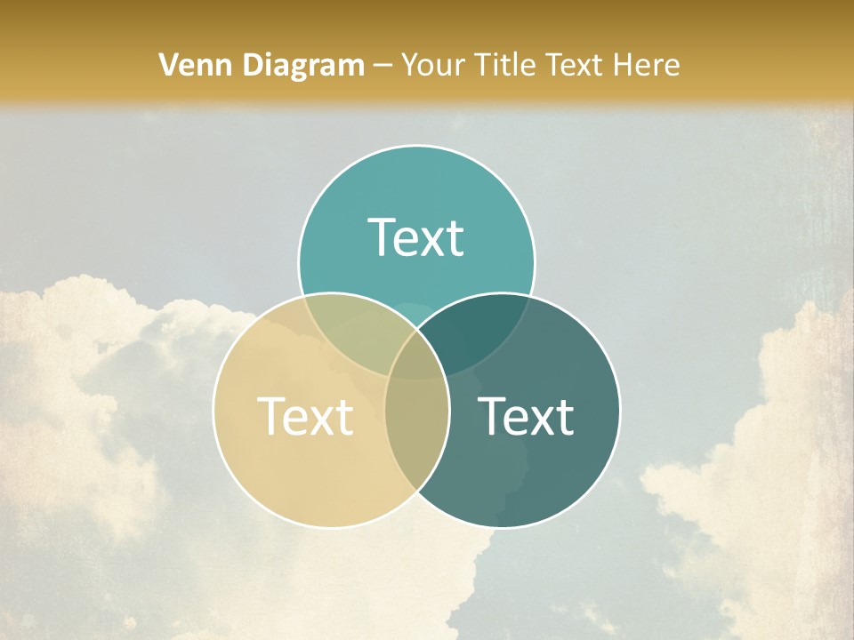 A Picture Of A Cloud In The Sky PowerPoint Template