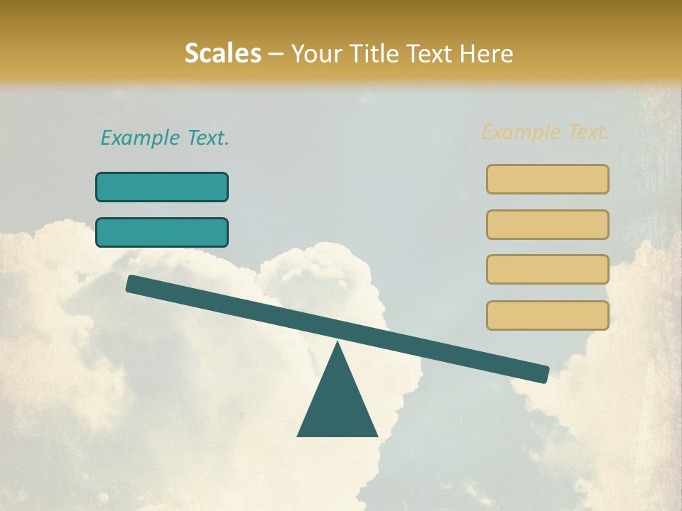 A Picture Of A Cloud In The Sky PowerPoint Template