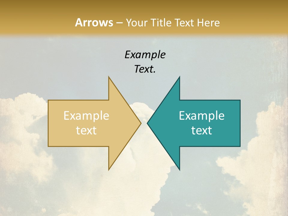 A Picture Of A Cloud In The Sky PowerPoint Template
