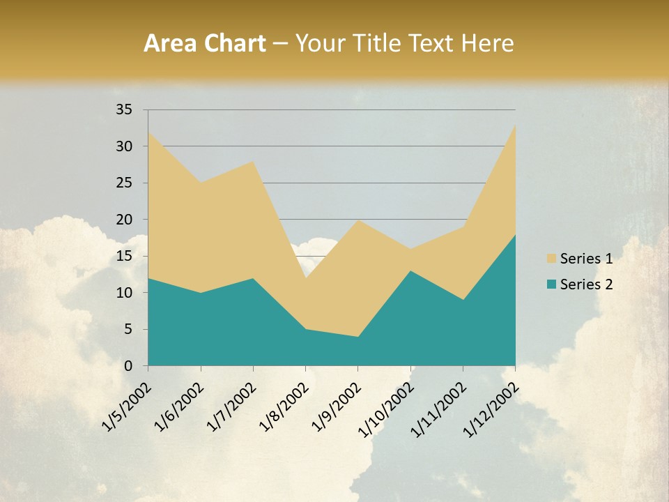 A Picture Of A Cloud In The Sky PowerPoint Template