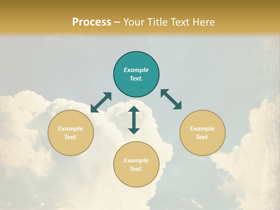 A Picture Of A Cloud In The Sky PowerPoint Template
