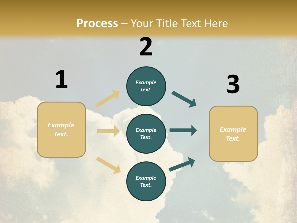 A Picture Of A Cloud In The Sky PowerPoint Template