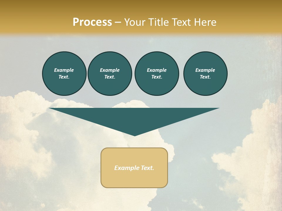 A Picture Of A Cloud In The Sky PowerPoint Template