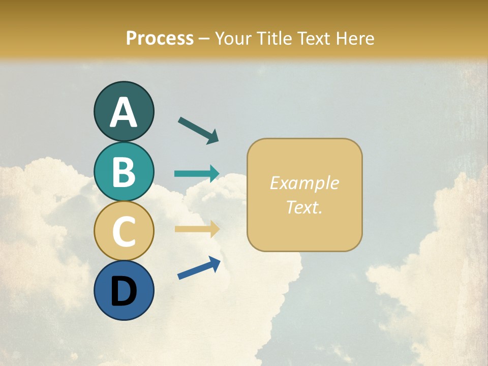 A Picture Of A Cloud In The Sky PowerPoint Template
