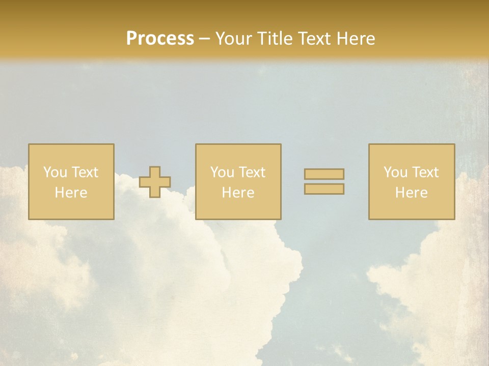 A Picture Of A Cloud In The Sky PowerPoint Template