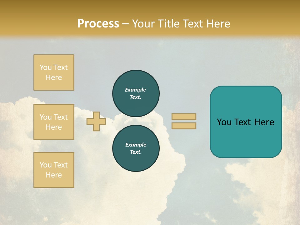 A Picture Of A Cloud In The Sky PowerPoint Template