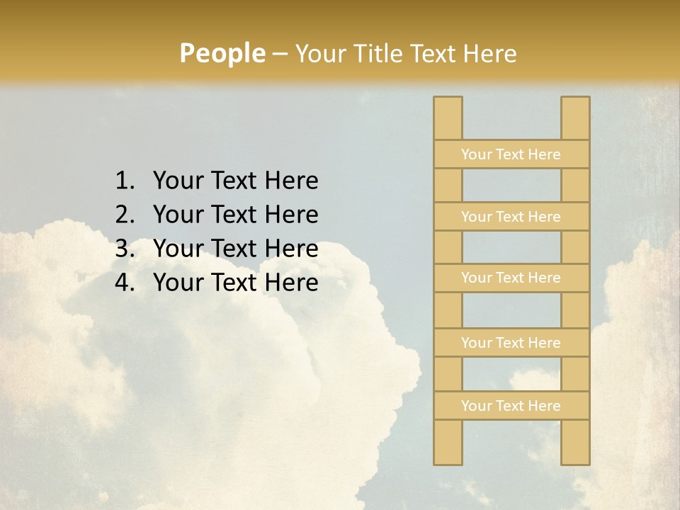 A Picture Of A Cloud In The Sky PowerPoint Template