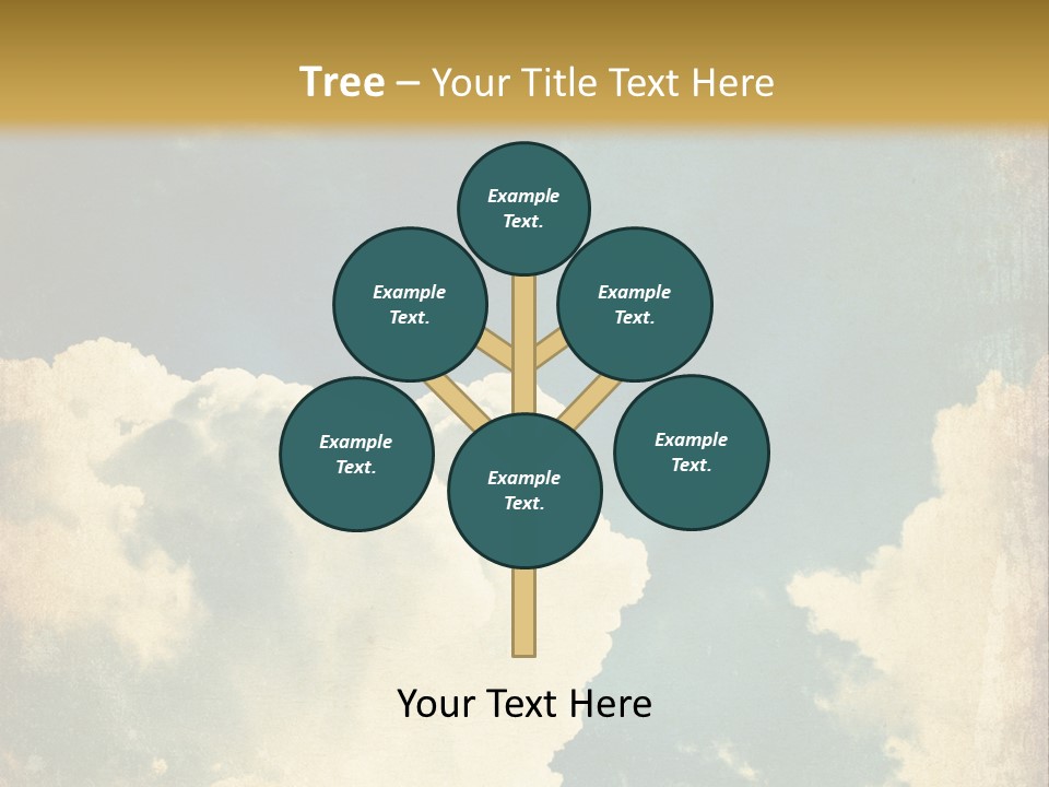 A Picture Of A Cloud In The Sky PowerPoint Template