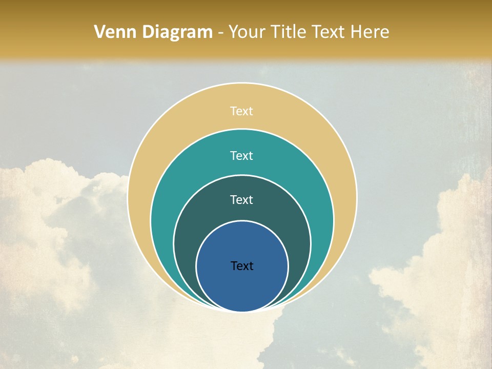 A Picture Of A Cloud In The Sky PowerPoint Template