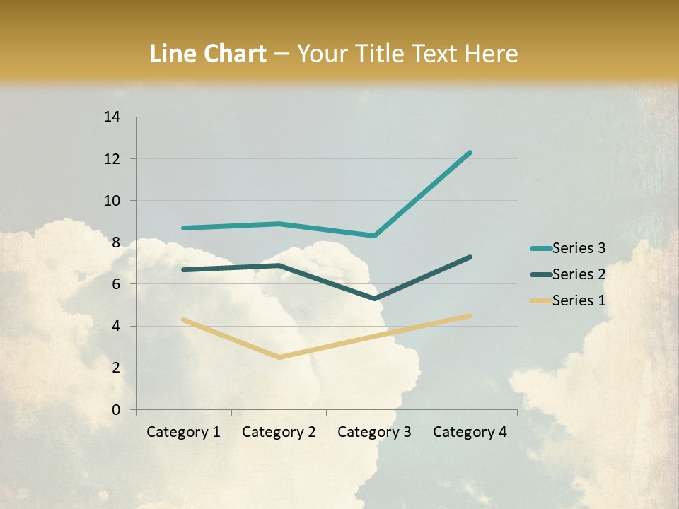 A Picture Of A Cloud In The Sky PowerPoint Template