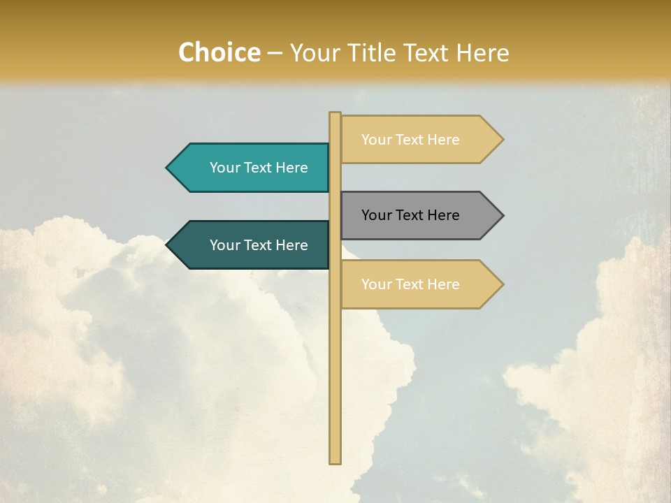 A Picture Of A Cloud In The Sky PowerPoint Template