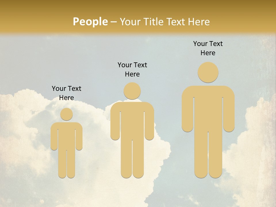 A Picture Of A Cloud In The Sky PowerPoint Template