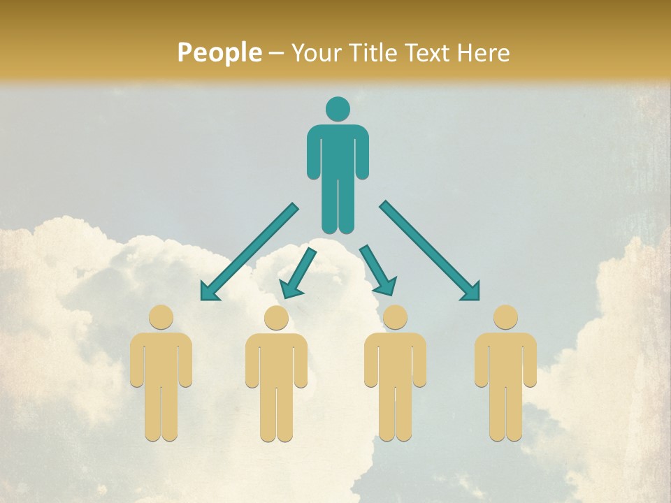 A Picture Of A Cloud In The Sky PowerPoint Template