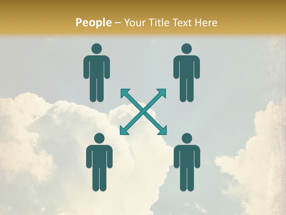 A Picture Of A Cloud In The Sky PowerPoint Template