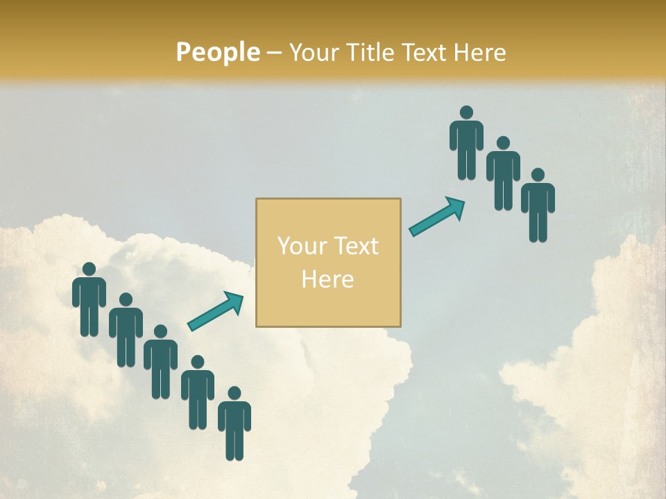 A Picture Of A Cloud In The Sky PowerPoint Template