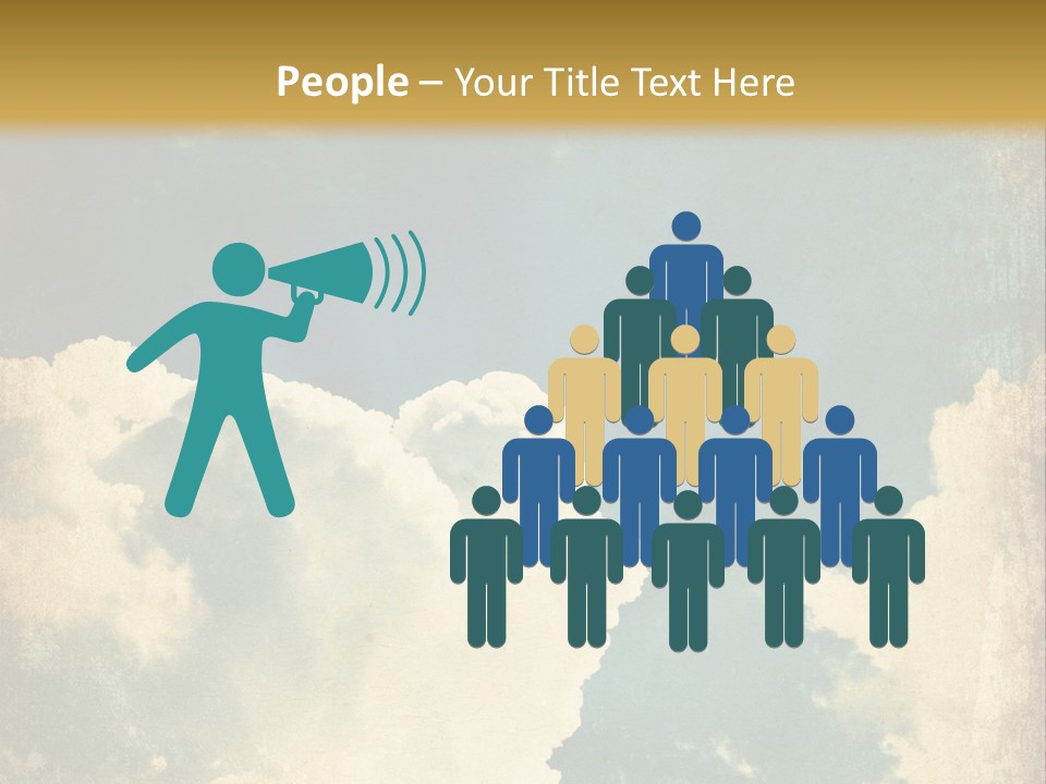 A Picture Of A Cloud In The Sky PowerPoint Template