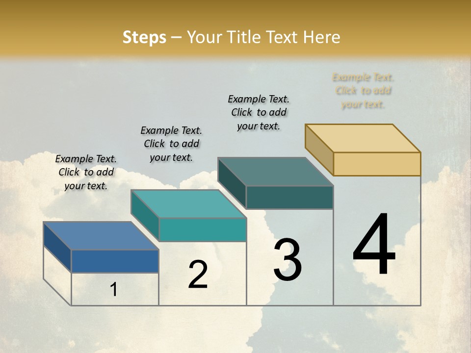 A Picture Of A Cloud In The Sky PowerPoint Template