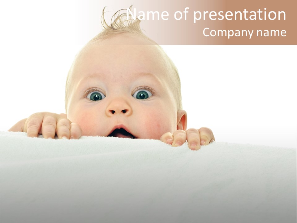 Serious Astonishment Grip PowerPoint Template