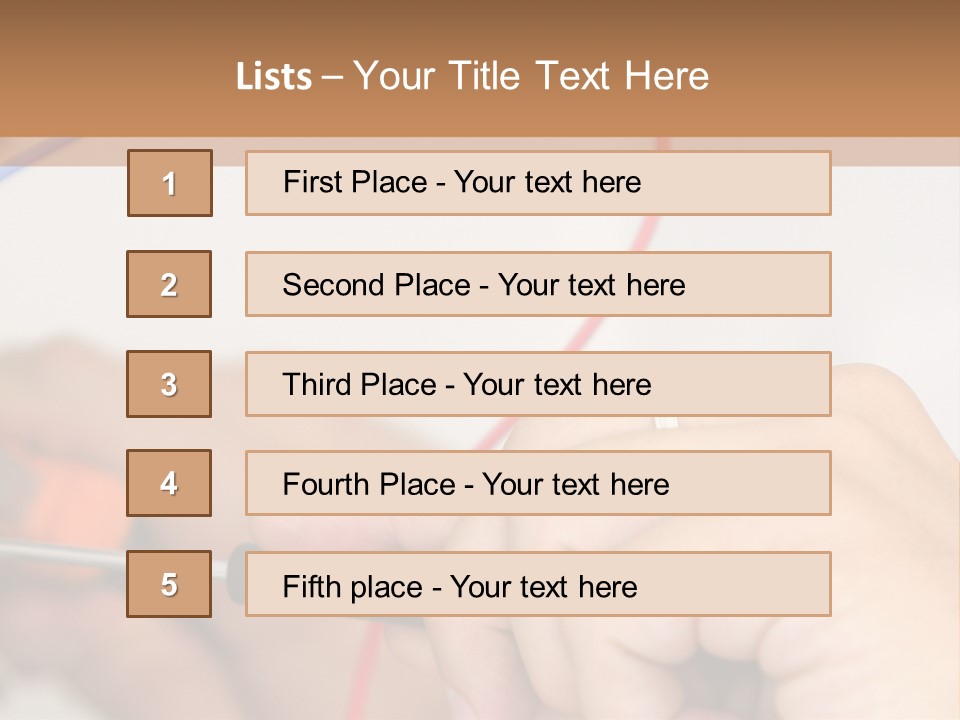 Laborer Profile Electric PowerPoint Template