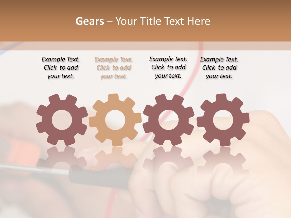 Laborer Profile Electric PowerPoint Template