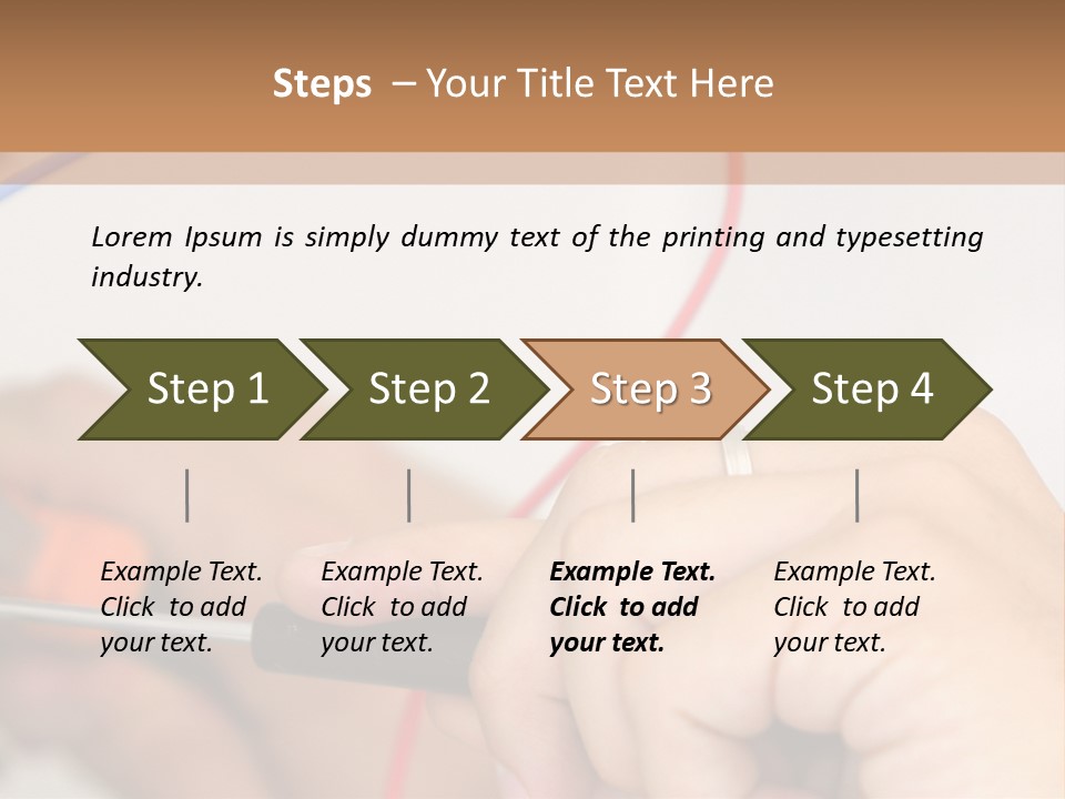 Laborer Profile Electric PowerPoint Template