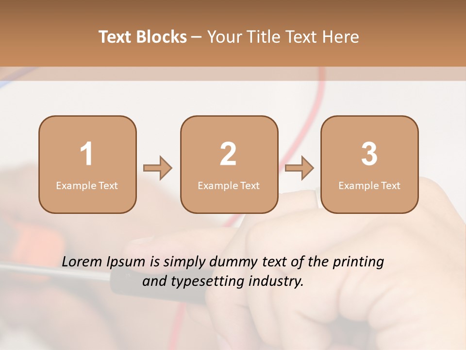 Laborer Profile Electric PowerPoint Template