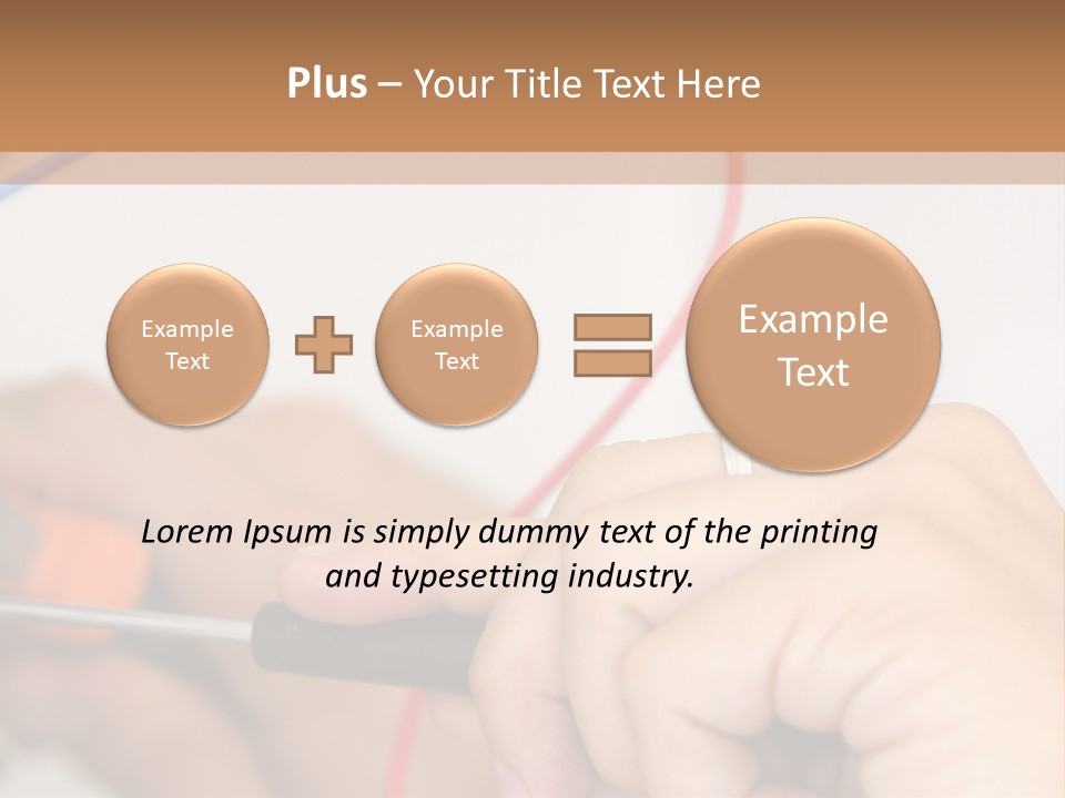 Laborer Profile Electric PowerPoint Template