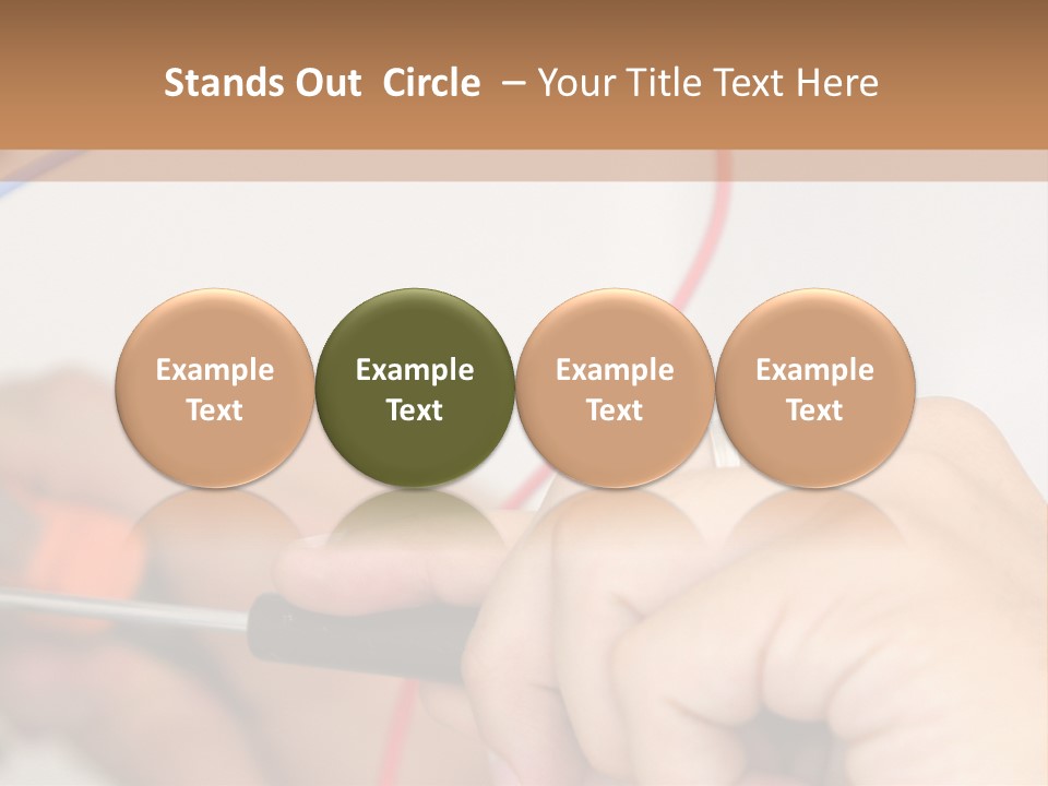 Laborer Profile Electric PowerPoint Template