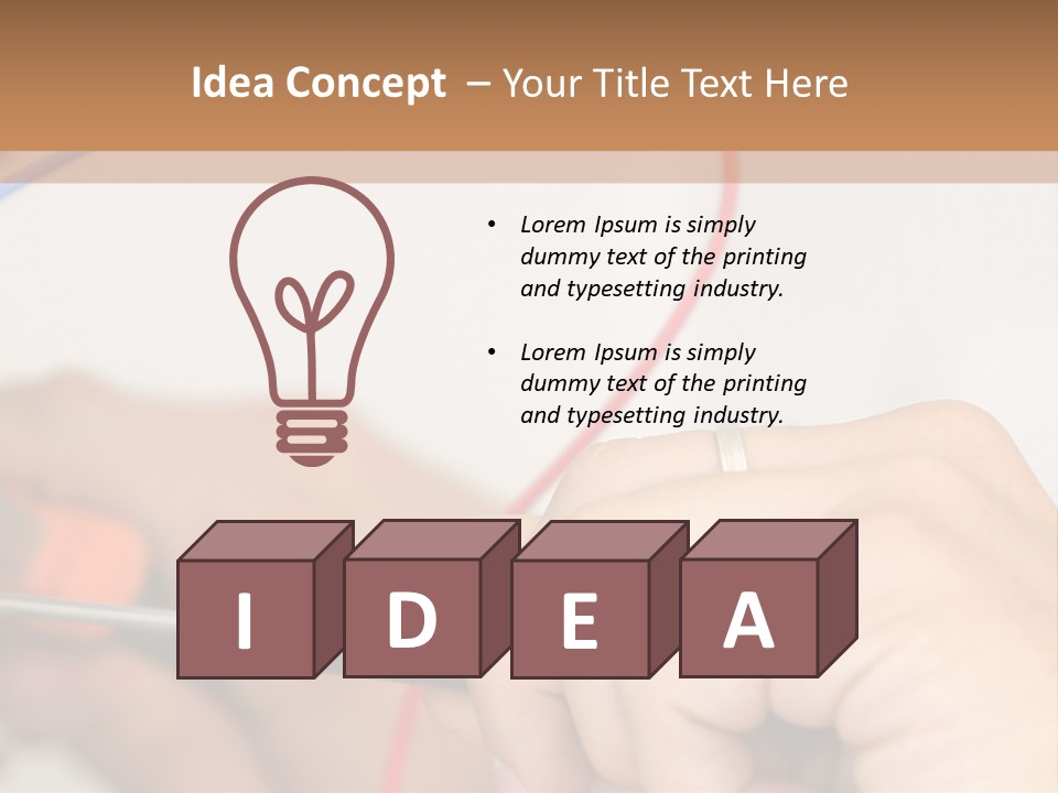 Laborer Profile Electric PowerPoint Template