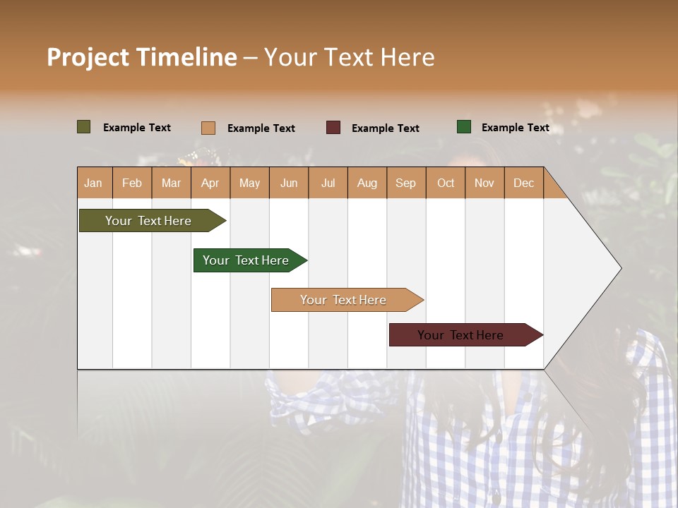 A Woman Holding A Butterfly In Her Hand PowerPoint Template