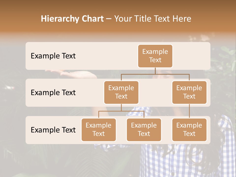 A Woman Holding A Butterfly In Her Hand PowerPoint Template