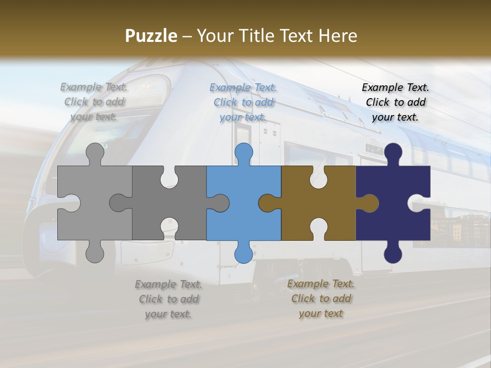 Track Motion Route PowerPoint Template