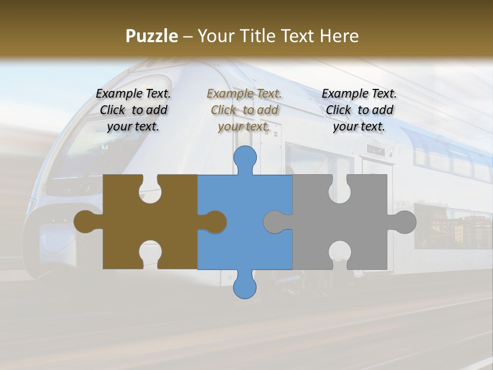 Track Motion Route PowerPoint Template