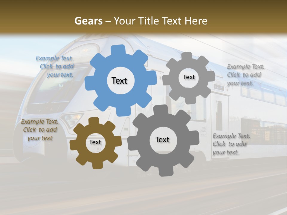 Track Motion Route PowerPoint Template