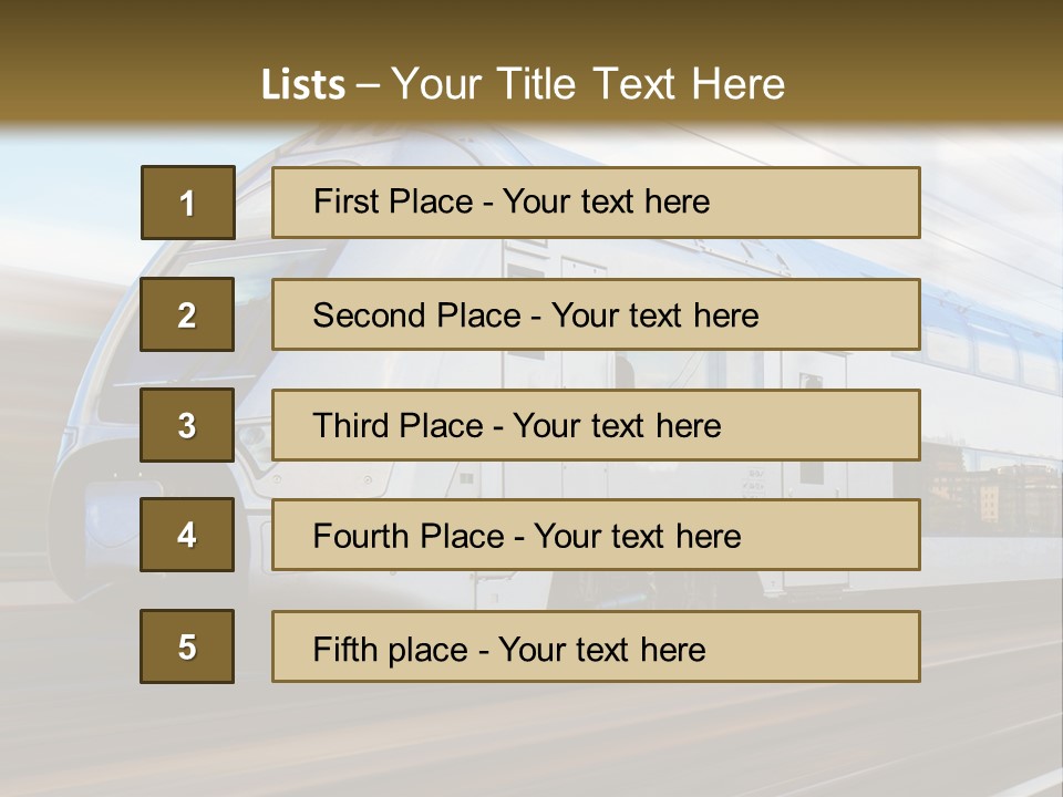 Track Motion Route PowerPoint Template