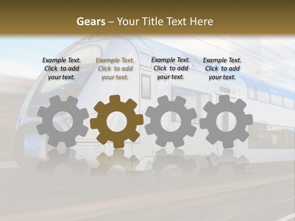 Track Motion Route PowerPoint Template