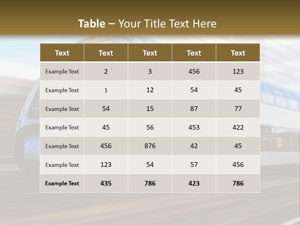 Track Motion Route PowerPoint Template