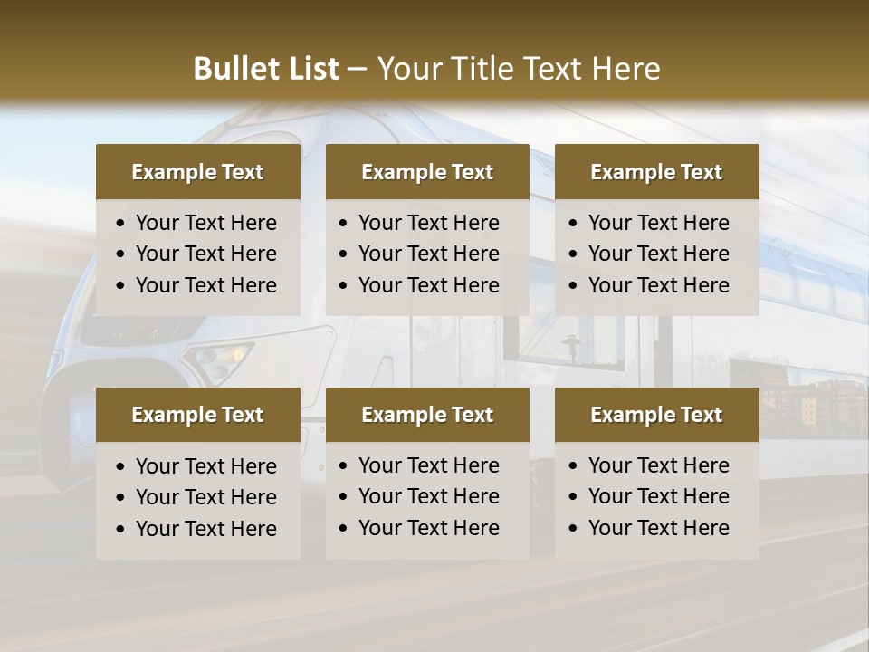 Track Motion Route PowerPoint Template