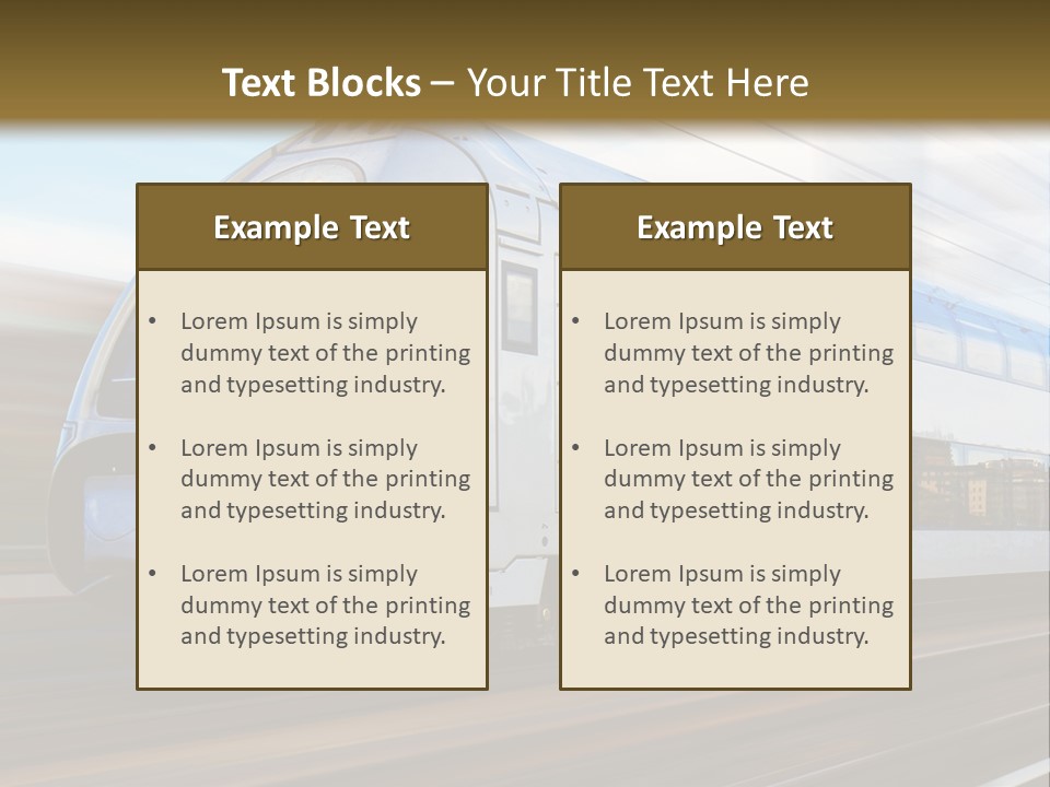 Track Motion Route PowerPoint Template