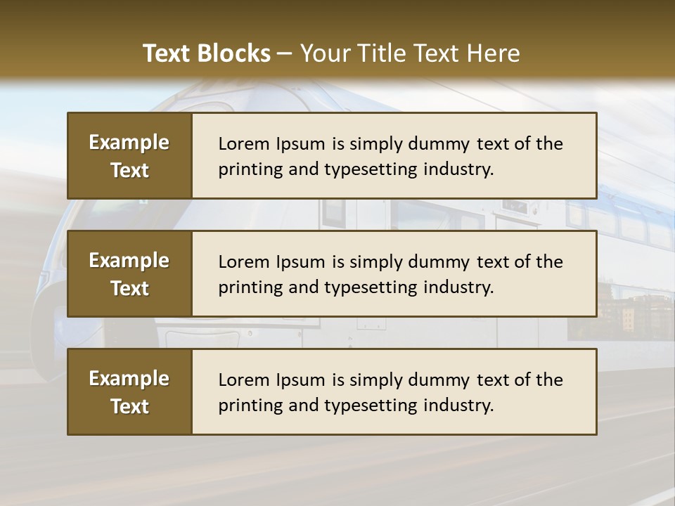 Track Motion Route PowerPoint Template