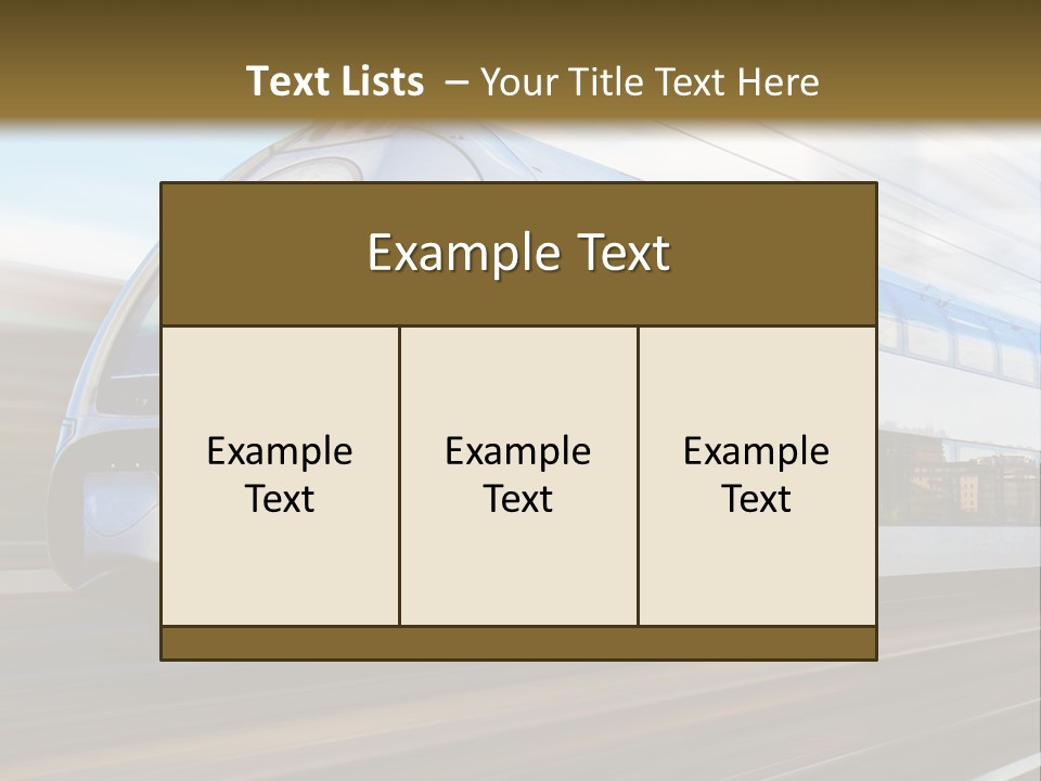 Track Motion Route PowerPoint Template