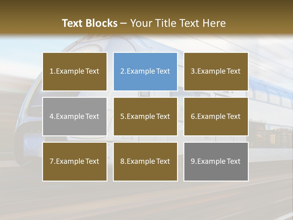Track Motion Route PowerPoint Template