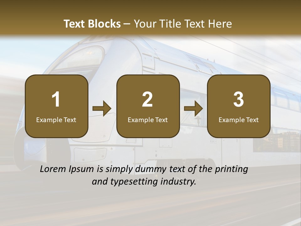 Track Motion Route PowerPoint Template