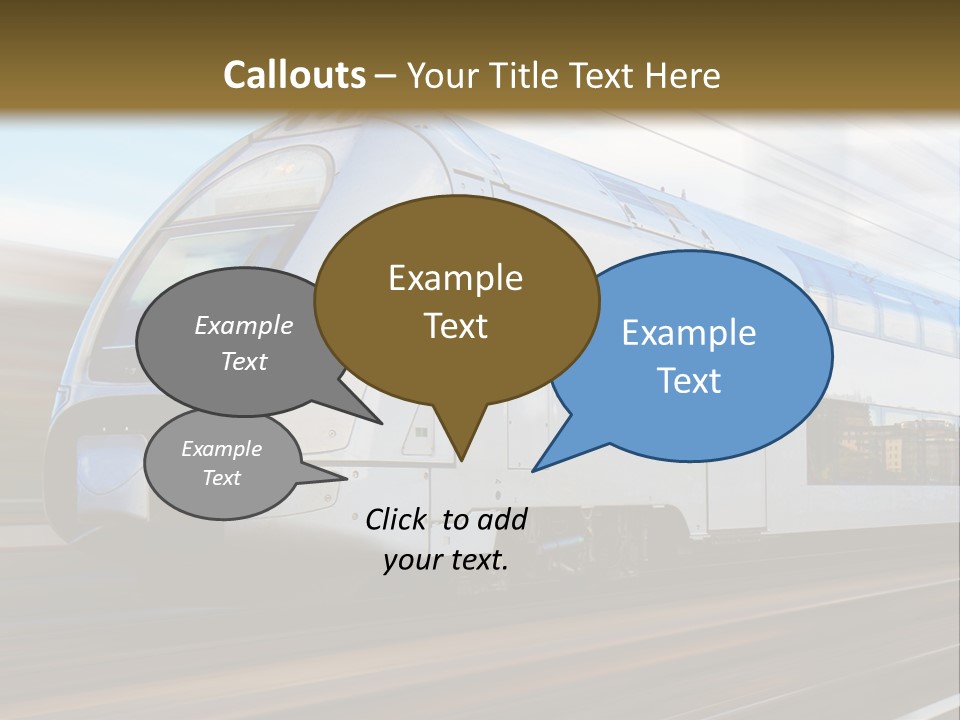 Track Motion Route PowerPoint Template