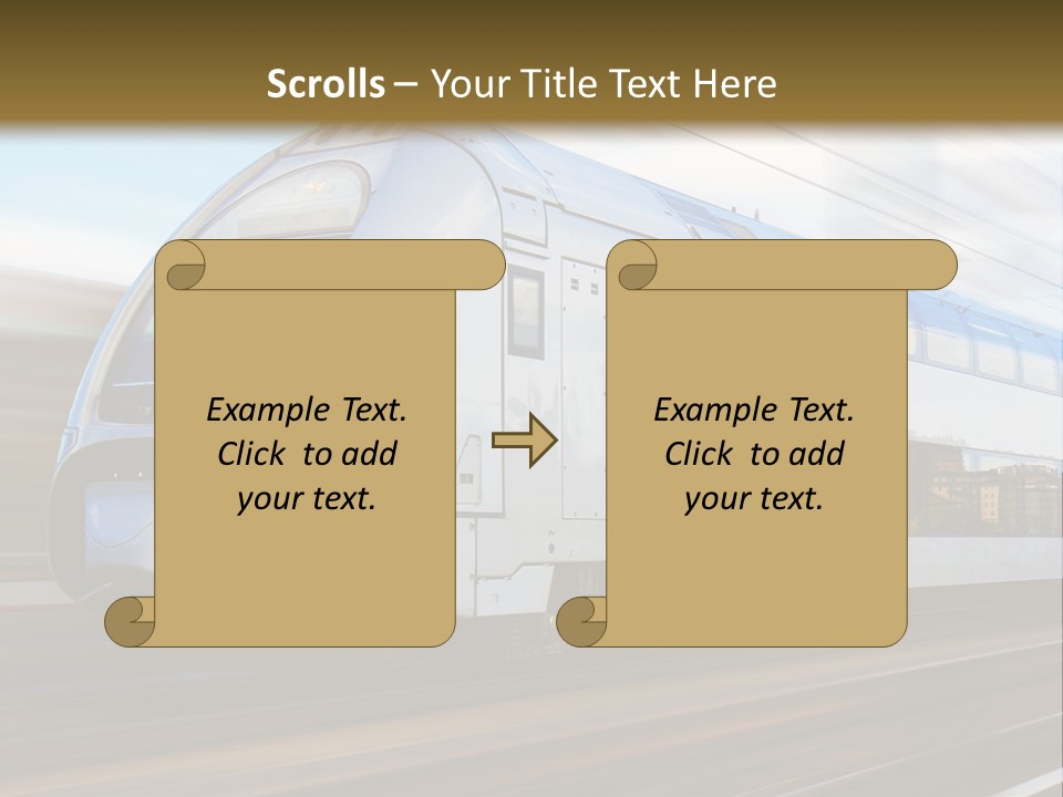 Track Motion Route PowerPoint Template