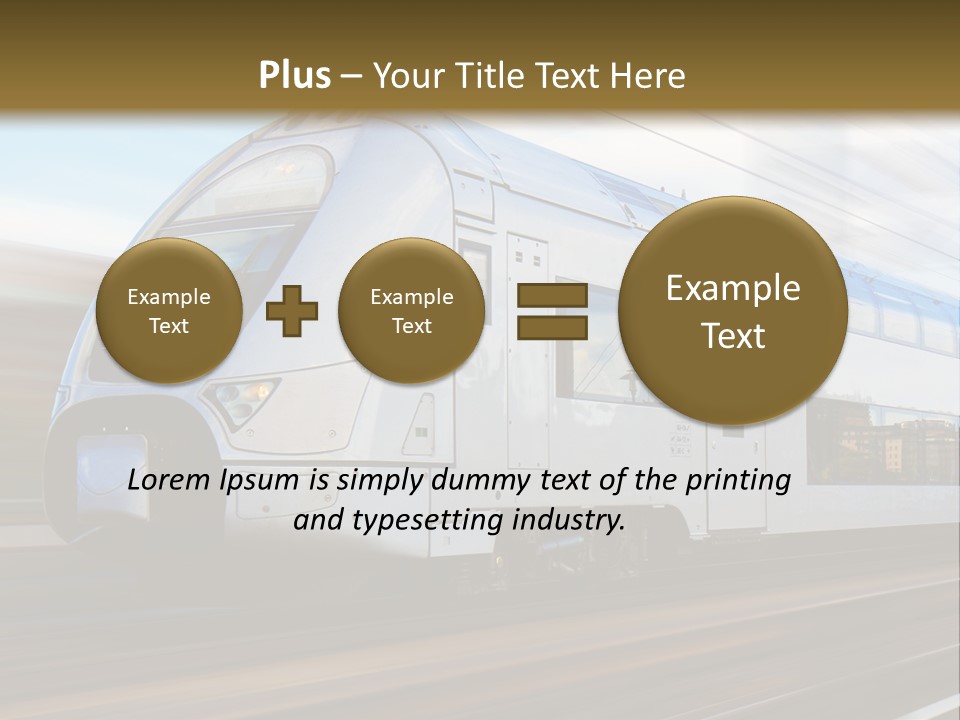 Track Motion Route PowerPoint Template