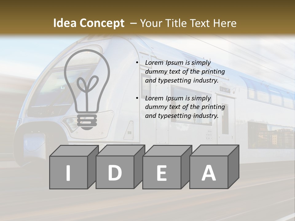 Track Motion Route PowerPoint Template