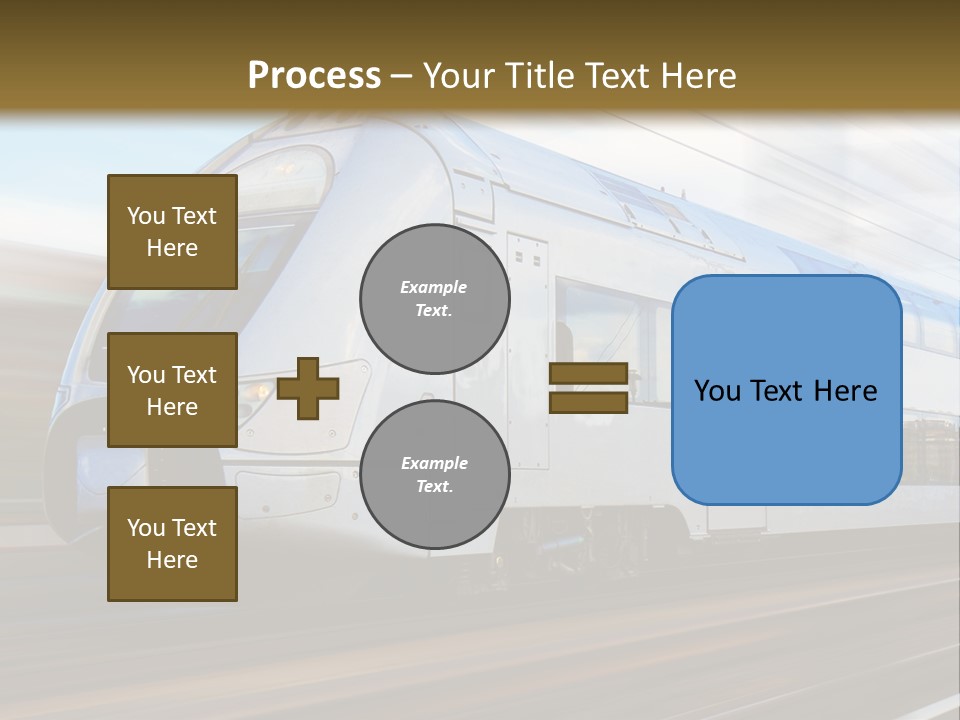 Track Motion Route PowerPoint Template