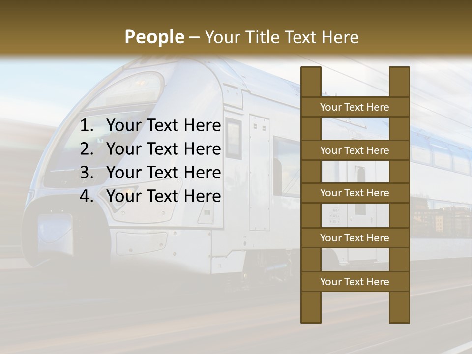 Track Motion Route PowerPoint Template