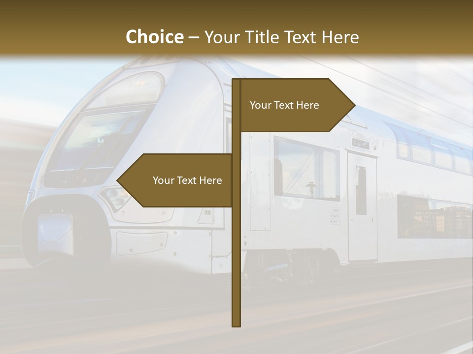 Track Motion Route PowerPoint Template